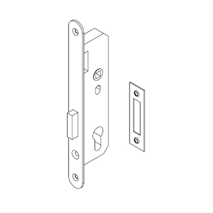 ADI 3000 系列 窄框門用崁入式鎖匣