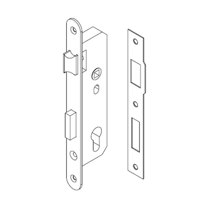 ADI 3000 系列 窄框門用崁入式鎖匣